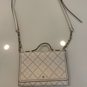 Tory Burch wallet on a chain